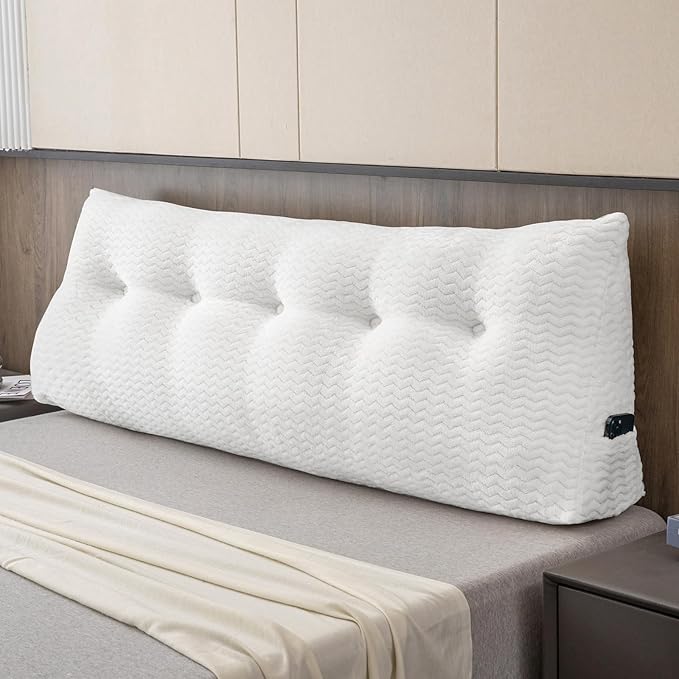 Large Bolster Triangular Headboard Wedge Backrest Positioning Support Bed Rest by ZOEMO
