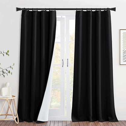 NICETOWN Sound Blocking & Heavy-Duty Rod Pocket Curtains, Lined Insert Noise - Image 9