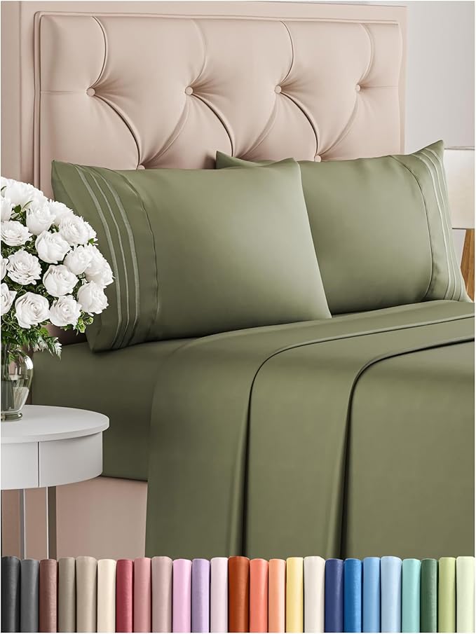 Queen Size 4 Piece Sheet Set by CGKUnlimited