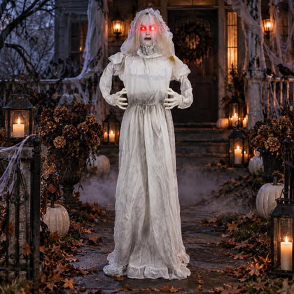 5.5FT Ghost Bride Halloween Animatronics Outdoor Decoration