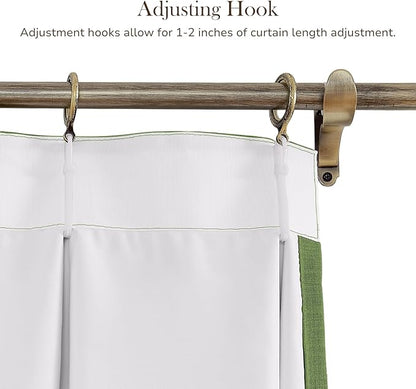 TWOPAGES 72 W x 84 L inch Pinch Pleated Curtain Room Darkening Linen Drapery - Image 4