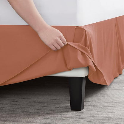 Nestl Rust Bed Skirt King Size - Image 5
