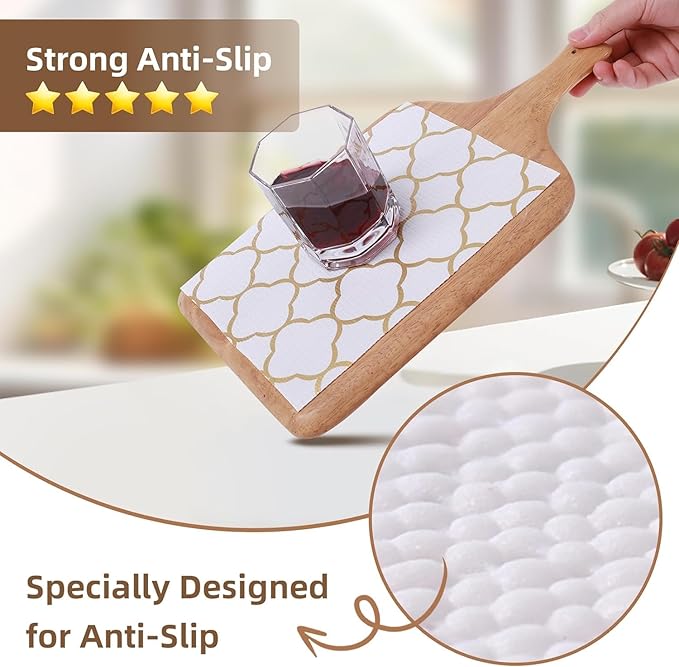 Shelf Drawer Liners for Kitchen Cabinets Non Adhesive Drawer Liner Thickened - Image 2