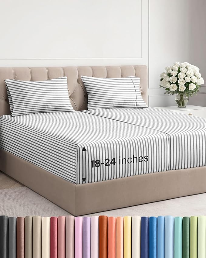Extra Deep Pocket Split King Sheets by CGKUnlimited