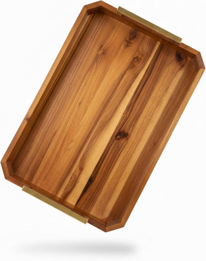 ottoman tray large wooden serving tray with handles, main product view