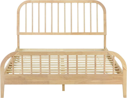 dg casa wesley solid wood king size bed, front angle view