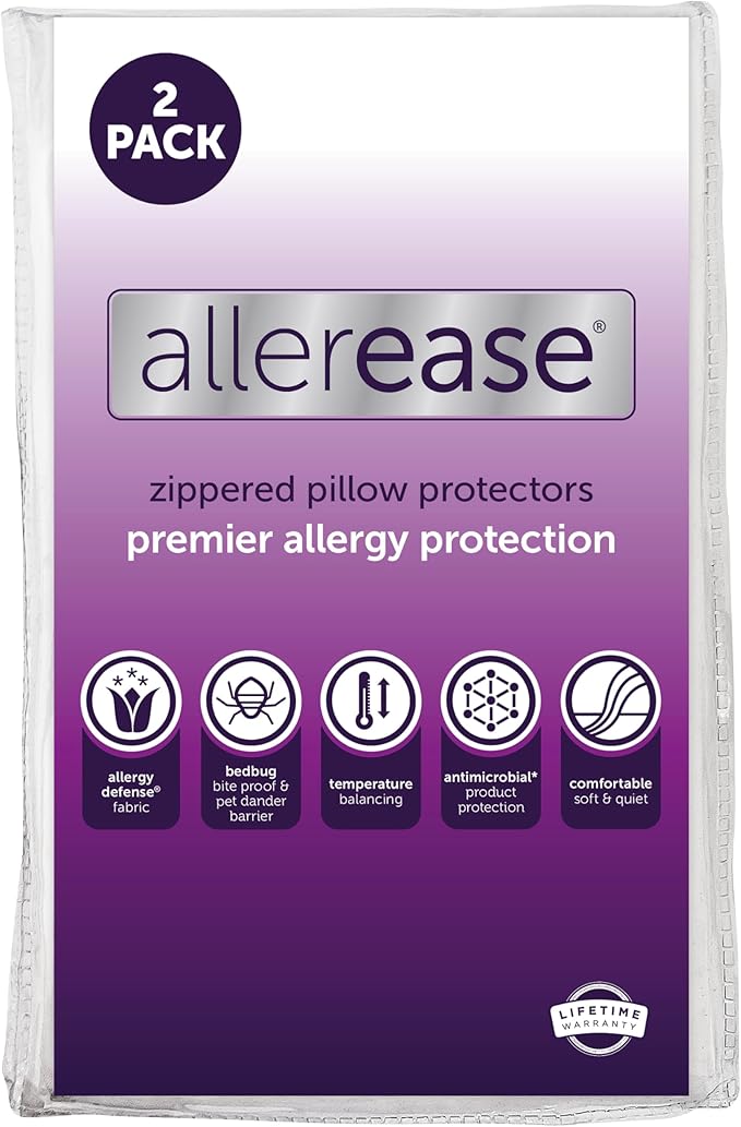 Set of 2 King AllerEase Pillow Protectors by AllerEase