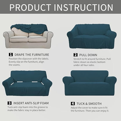 Easy-Going Stretch Oversized Loveseat Slipcover 1-Piece Sofa Cover Furniture - Image 6