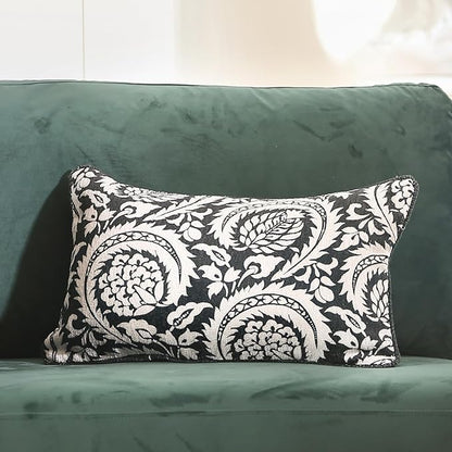 Black Throw Pillow Covers Set of 2, Elegant French - Image 2