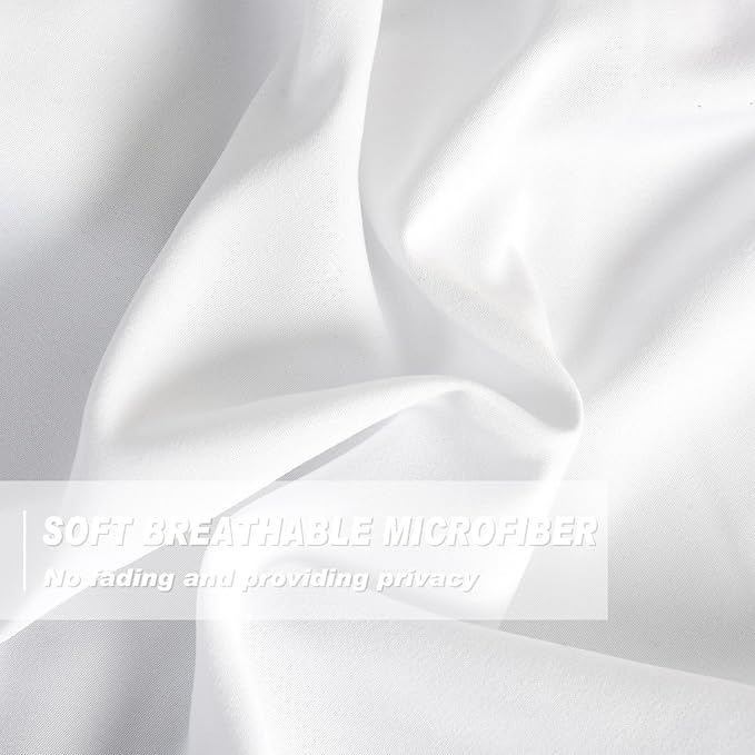 White Blackout Drapes - Image 3