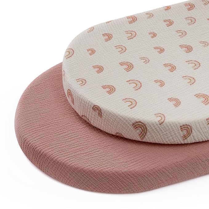 Blissful Diary Muslin Bassinet Sheets by ForEveryBabysBetterLife