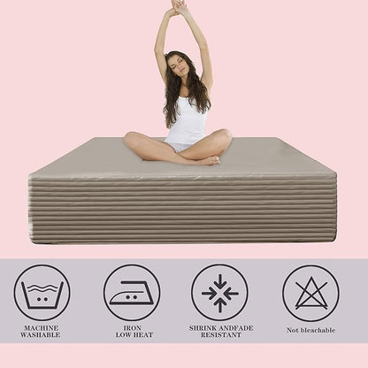 Queen Bed Skirt-Box Spring Cover - Image 4