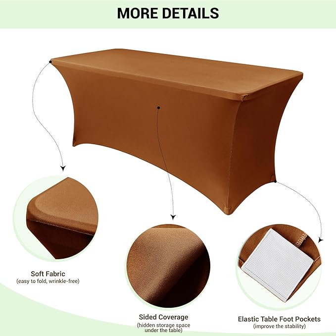 Obstal 8Ft Stretch Spandex Table Cover - Image 3