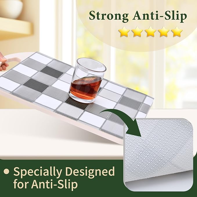 Drawer and Shelf Liner for Kitchen Cabinet: 17 in X 30 Ft Non Slip Waterproof - Image 2