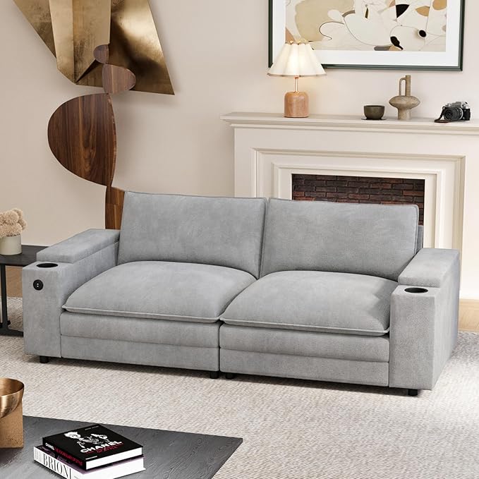 81.5" Loveseat Cloud Sofa Couch by Unknown