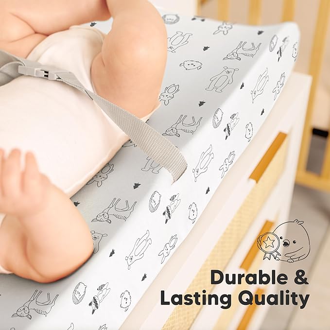 2-Pack Organic Changing Pad Covers - Image 7