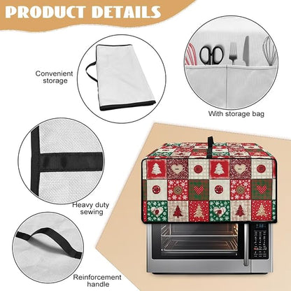 Christmas Holiday Decor Toaster Oven Cover Countertop Convection Oven Cover - Image 5
