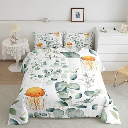 Erosebridal Kawaii Jellyfish Bedding Queen Size - Image 2
