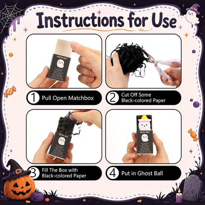 24 Sets Halloween Ghost Gifts Positive Halloween Party Favors