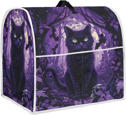 Black Cat Stand Mixer Cover Washable Kitchen Appliance Cover by HUISEFOR