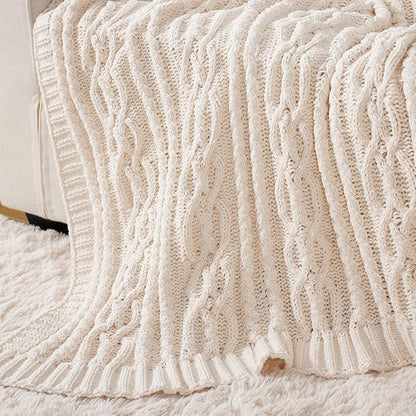 Battilo Cream White Ivory Throw Blanket - Image 8