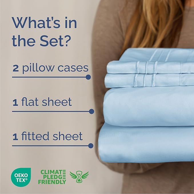 Queen Size 4 Piece Sheet Set - Image 2