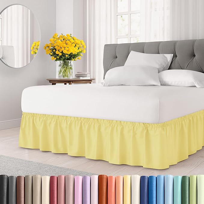 Wrap Around Dust Ruffle Bed Skirt by CGKUnlimited