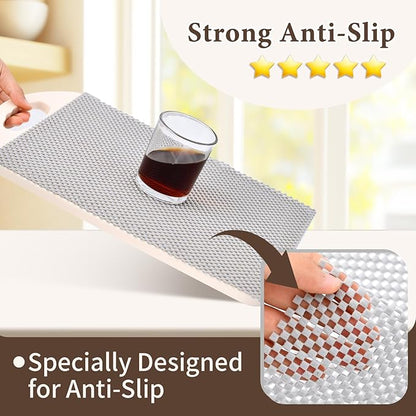 Shelf Liners for Kitchen Cabinets Non Adhesive Shelf Liner Paper Non-Slip - Image 2