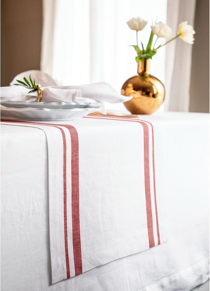 Solino Home Linen Table Runner 120 Inches Long - Image 2