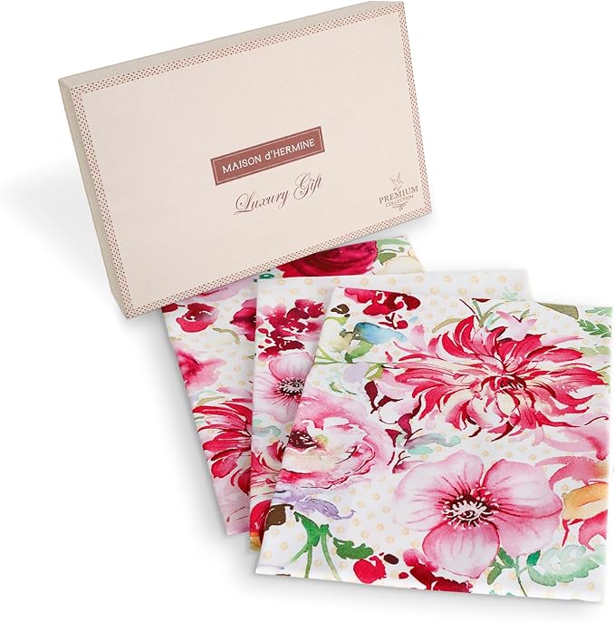 Maison d' Hermine Kitchen Towel 100% Combed Cotton Premium Set of 3 by MaisondHermine