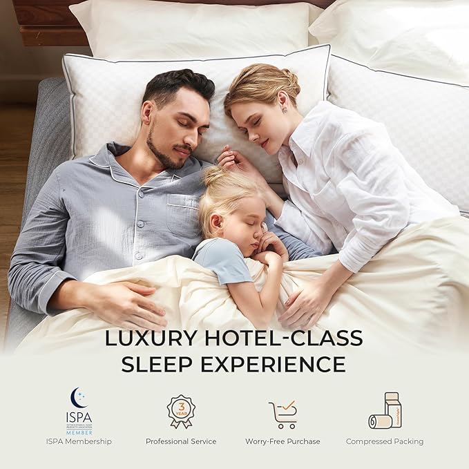 Sweetnight King Pillows 2 Pack, Hotel Bed Pillows Fluffy Gusseted - Image 7