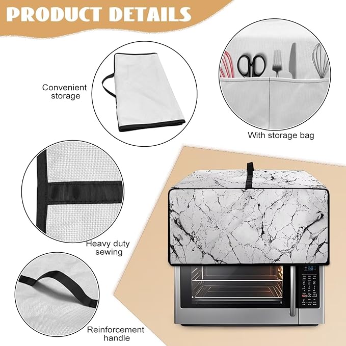 Toaster Oven Dust Cover with Pockets, Stain-resistant Kitchen Electrical - Image 5