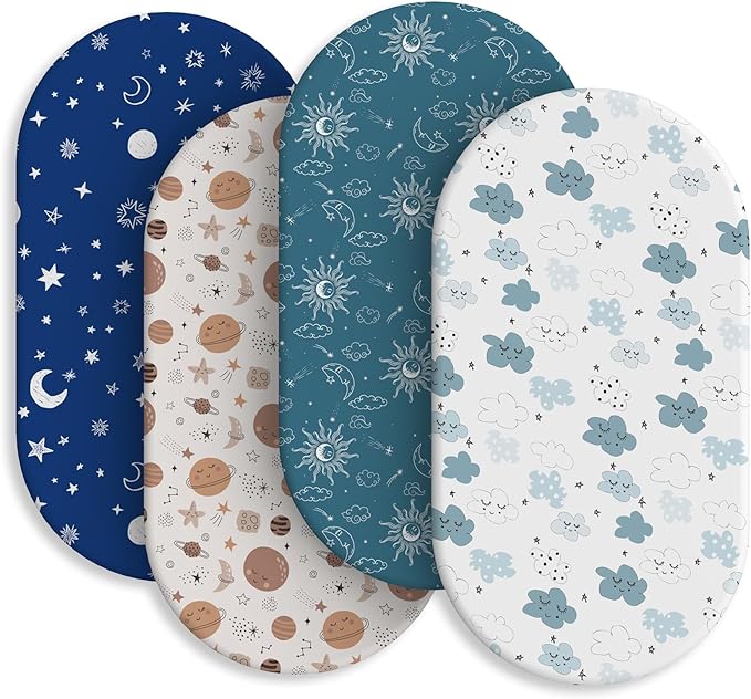 Baby Bassinet Sheets for Baby Boy Girls, Baby Delight, Angelbliss by Unknown