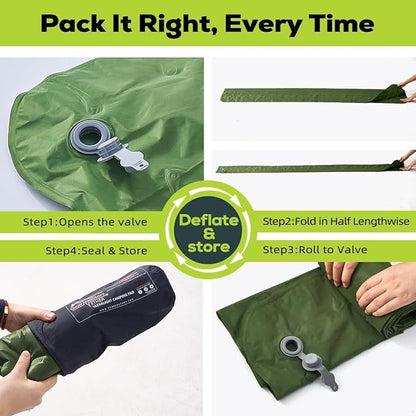Gear Doctors® Ether 17.5oz Ultralight Camping Sleeping Pad – Backpacking Air - Image 4