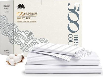 Mayfair Linen 100% Cotton Printed Bed Sheets Full Size Set by MayfairLinen