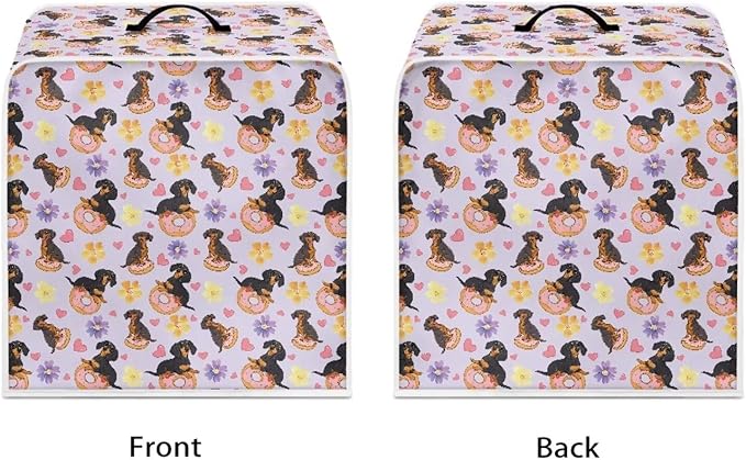 Mumeson Cute Dachshund Coffee Maker Cover, Dust Resistant Washable Covers - Image 7