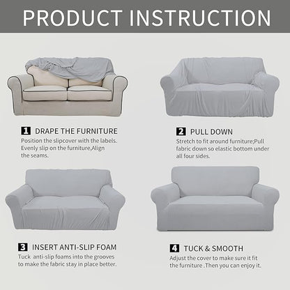 Easy-Going Stretch Loveseat Slipcover 1-Piece Sofa Cover Furniture Protector - Image 8