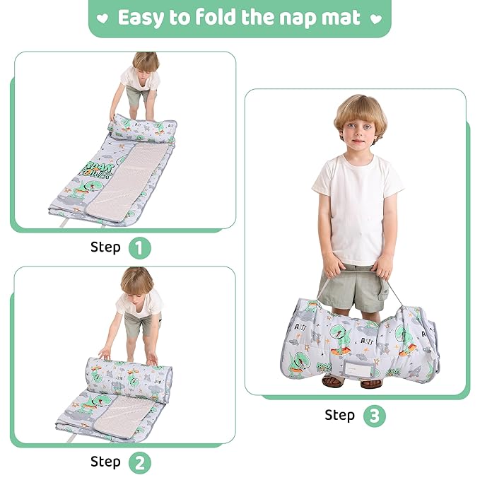 Viviland Toddler Kid Nap Mat for Preschool, Daycare Sleeping Bag - Image 5
