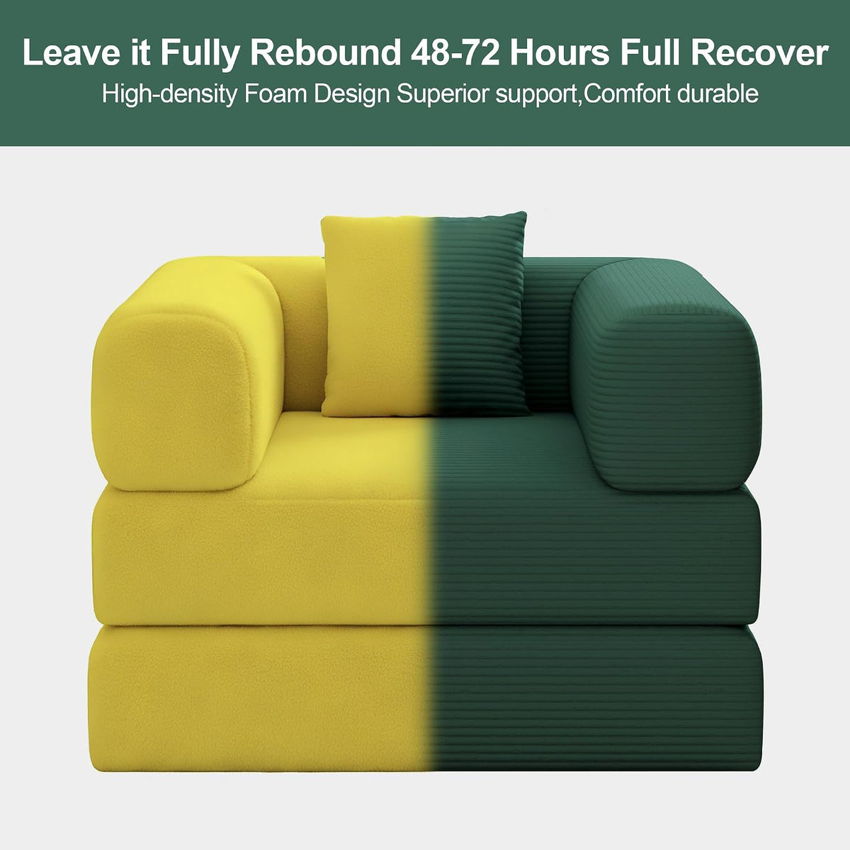 single couch sofa for small spaces , 2-in-1, view 9