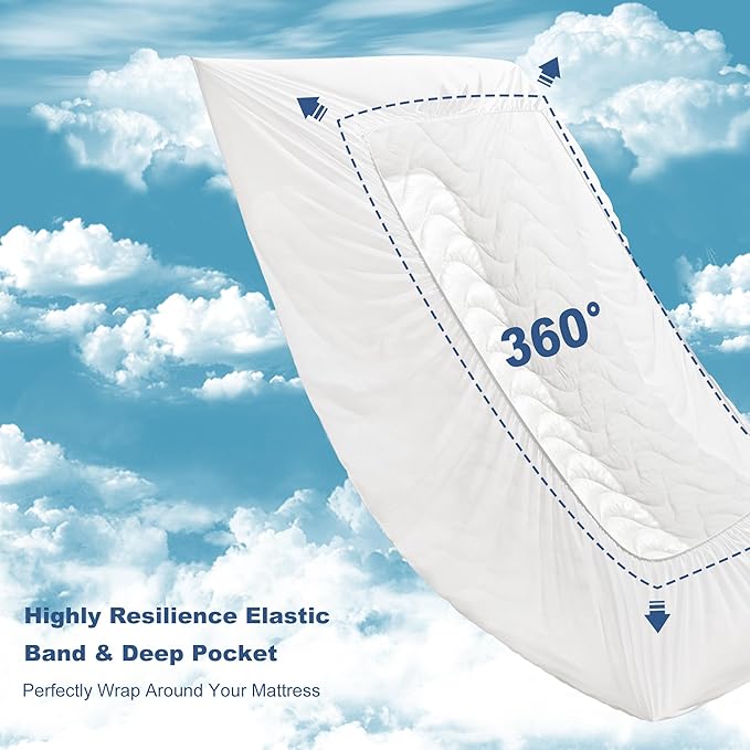 GRT Twin Mattress Protector, 100% Waterproof Mattress Protector Twin - Image 5