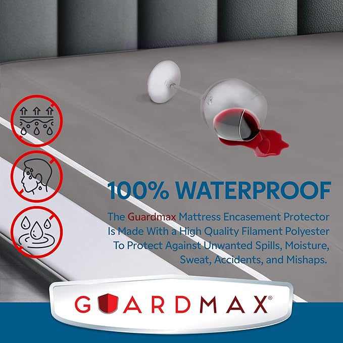 Guardmax Jersey Knitted Mini Crib Size Zippered Mattress Encasement - Image 3