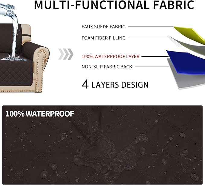 Easy-Going Waterproof Oversized Loveseat Covers Leakproof Couch Cover - Image 3