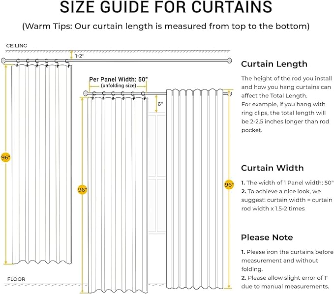 INOVADAY 100% Blackout Curtains - Image 7