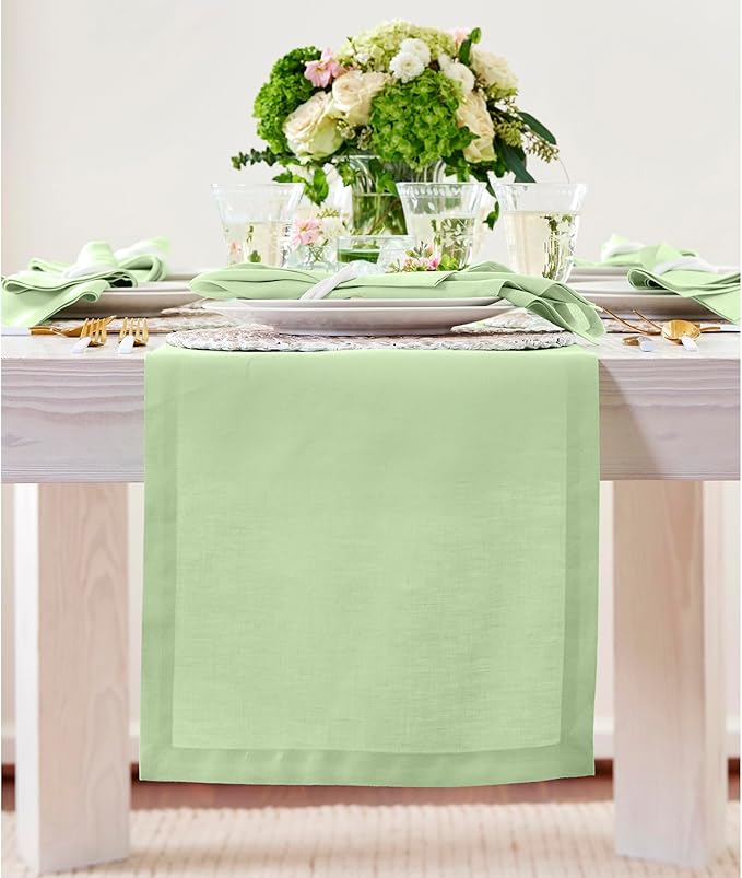 Solino Home Linen Table Runner 72 Inches Long by SolinoHome