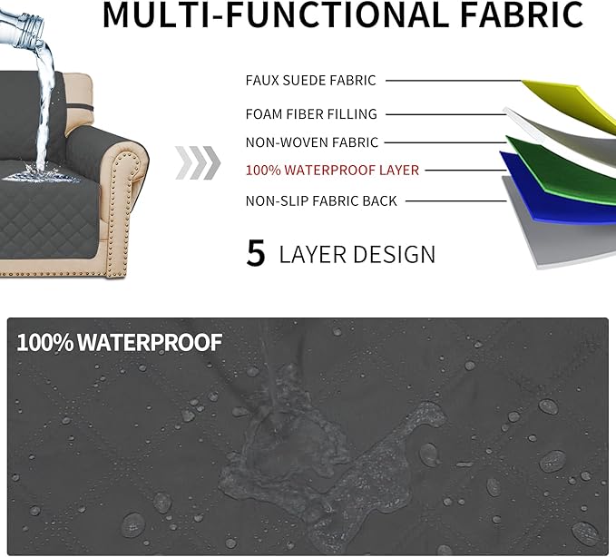 Easy-Going Sofa Slipcover Waterproof Sofa Cover Couch Cover - Image 3