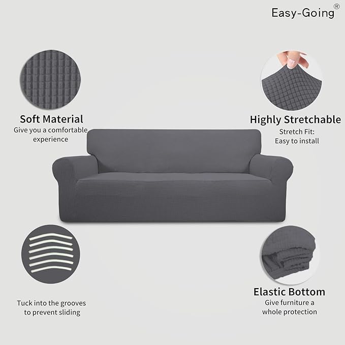 Easy-Going Stretch Oversized Sofa Slipcover 1-Piece Sofa Cover Furniture - Image 3