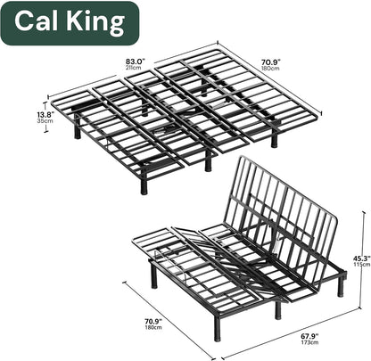 sunsgrove california king adjustable bed frame with wireless shown in use