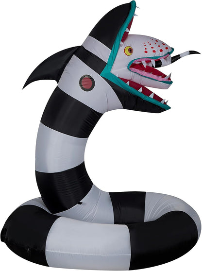 Beetlejuice Sandworm 6ft Inflatable Halloween Decoration | Airblown Yard Decoration with LEDs