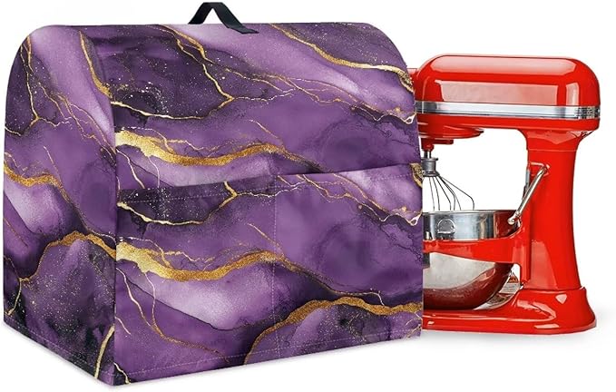 Stand Mixer Covers Protector Purple Marble Design Mixer Dust Covers Protector by Unknown