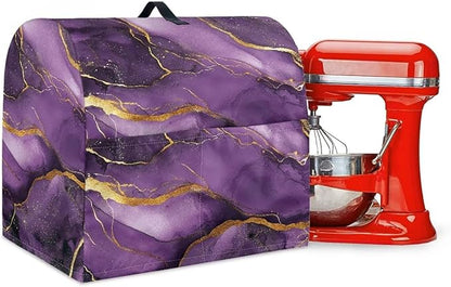 Stand Mixer Covers Protector Purple Marble Design Mixer Dust Covers Protector by Unknown